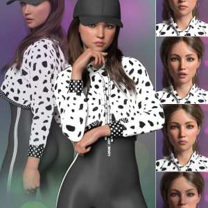 Cool Girl Shape, Poses, and Expressions for Genesis 8 and 8.1 Female Cool Girl Shape, Poses, and Expressions for Genesis 8 and 8.1 Female