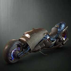 Sci-Fi Maglev Motorcycle Sci-Fi Maglev Motorcycle