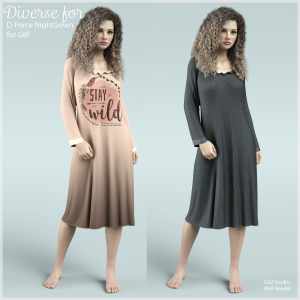 Diverse for D-Force NightGown for G8F Diverse for D-Force NightGown for G8F