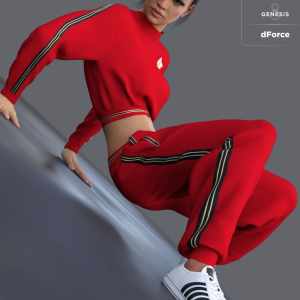 dForce Sporty Babe Outfit for Genesis 8 Female(s) dForce Sporty Babe Outfit for Genesis 8 Female(s)