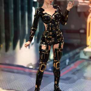 Cyber Guardian Outfit for Genesis 8 and 8.1 Females Cyber Guardian Outfit for Genesis 8 and 8.1 Females