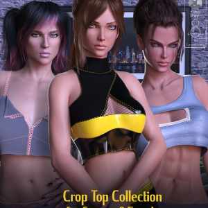 dForce Crop Top Collection for Genesis 8 Female dForce Crop Top Collection for Genesis 8 Female