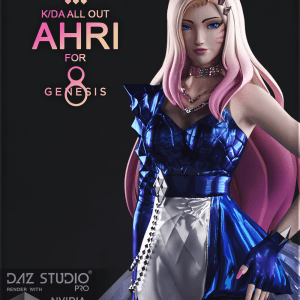 Ahri KDA ALL OUT for Genesis 8 and 8.1 Female Ahri KDA ALL OUT for Genesis 8 and 8.1 Female