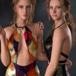 CHB Elegant Bodysuit and Earrings Texture Add-on CHB Elegant Bodysuit and Earrings Texture Add-on