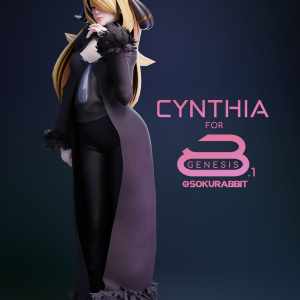 Pokemon Cynthia For Genesis 8 and 8.1 Female Pokemon Cynthia For Genesis 8 and 8.1 Female