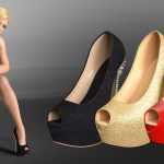 Peep Toe Platform Pumps with Spiked Heel for G8F and G8.1F Peep Toe Platform Pumps with Spiked Heel for G8F and G8.1F