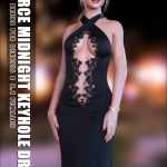 dForce Midnight Keyhole Dress G8G8.1F dForce Midnight Keyhole Dress G8G8.1F