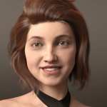 Lan Hair for Genesis 8 and 8.1 Females Lan Hair for Genesis 8 and 8.1 Females