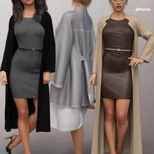 dForce Fashion Sophisticate Outfit for Genesis 8 Female(s) dForce Fashion Sophisticate Outfit for Genesis 8 Female(s)