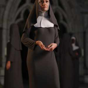 dForce Nun Outfit for Genesis 9 dForce Nun Outfit for Genesis 9
