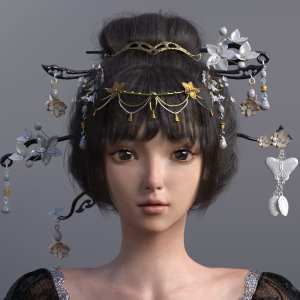 Luoqu Hair for Genesis 8.1 Female Luoqu Hair for Genesis 8.1 Female