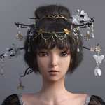 Luoqu Hair for Genesis 8.1 Female Luoqu Hair for Genesis 8.1 Female