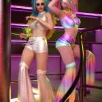 dForce Rave Party Outfit Textures dForce Rave Party Outfit Textures