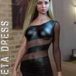 dForce Zeta Dress for Genesis 8 and 8.1 Females dForce Zeta Dress for Genesis 8 and 8.1 Females