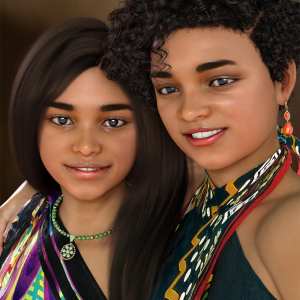 Sisters Tammie and Rachelle for Genesis 8 Female Sisters Tammie and Rachelle for Genesis 8 Female