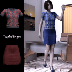 dForce 9 to 5 outfit for G8F dForce 9 to 5 outfit for G8F