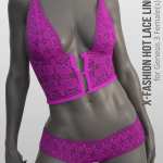X-Fashion Hot Lace Lingerie for Genesis 8 Females X-Fashion Hot Lace Lingerie for Genesis 8 Females