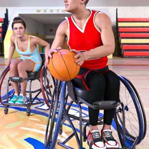 Z Sport Wheelchair and Poses for Genesis 8.1 Z Sport Wheelchair and Poses for Genesis 8.1