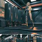 Sci-Fi Corridor Vignette Sci-Fi Corridor Vignette