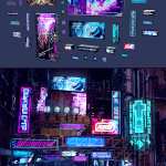 Cyberpunk Neon Signs Cyberpunk Neon Signs