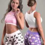 dForce Comfy Homewear Outfit for Genesis 8 and 8.1 Females dForce Comfy Homewear Outfit for Genesis 8 and 8.1 Females