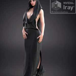 dForce Bodycon Long Dress clothing for G8F dForce Bodycon Long Dress clothing for G8F