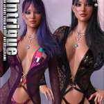 Intrigue for dForce Fused Outfit G8F Intrigue for dForce Fused Outfit G8F