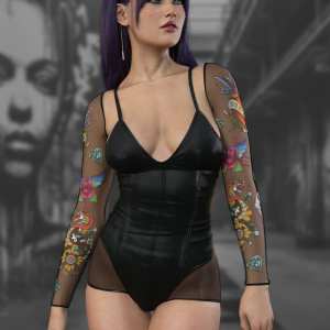 X Fashion Charmed Bodysuit for Genesis 9 X Fashion Charmed Bodysuit for Genesis 9