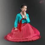 a93 – dForce Hanbok for G8F and G8.1F a93 – dForce Hanbok for G8F and G8.1F