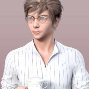 Jin Hair for Genesis 8 and 8.1 Males Jin Hair for Genesis 8 and 8.1 Males