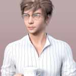 Jin Hair for Genesis 8 and 8.1 Males Jin Hair for Genesis 8 and 8.1 Males