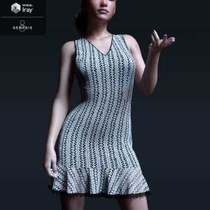 dForce Candyfloss Crochet Dress for Genesis 8 Female(s) dForce Candyfloss Crochet Dress for Genesis 8 Female(s)