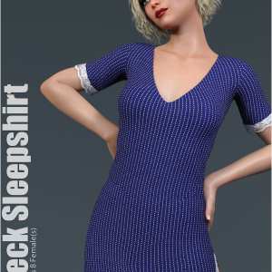 dforce V Neck Sleepshirt dforce V Neck Sleepshirt