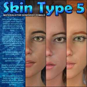 Exnem Skin Type 5 for Genesis 8.1 Female Exnem Skin Type 5 for Genesis 8.1 Female
