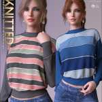Knitted for dForce Crew Sweater G8F Knitted for dForce Crew Sweater G8F