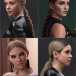3-in-1 Low Ponytails Hair for Genesis 8 and 8.1 Females 3-in-1 Low Ponytails Hair for Genesis 8 and 8.1 Females