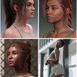 4in1 Sporty Ponytails for Genesis 9 4in1 Sporty Ponytails for Genesis 9