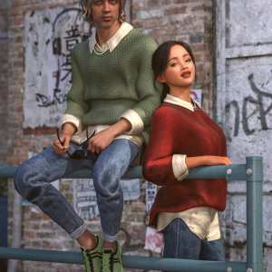 dForce Pop Culture Outfit Texture Add-On dForce Pop Culture Outfit Texture Add-On