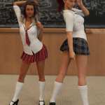 Flirty School Uniform for Genesis 8 Female(s) Flirty School Uniform for Genesis 8 Female(s)