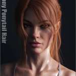 Leony Wet and Dry Ponytail Hair for Genesis 3 and 8 Female(s) Leony Wet and Dry Ponytail Hair for Genesis 3 and 8 Female(s)
