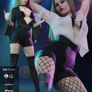 Night Party Outfit for Genesis 8 and 8.1 Females Night Party Outfit for Genesis 8 and 8.1 Females