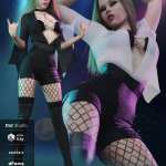 Night Party Outfit for Genesis 8 and 8.1 Females Night Party Outfit for Genesis 8 and 8.1 Females