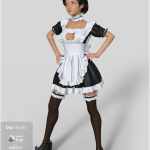 dForce French Maid Servant Outfit for Genesis 8 Female(s) dForce French Maid Servant Outfit for Genesis 8 Female(s)