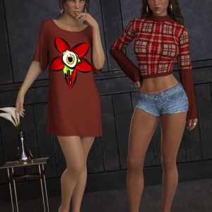 InStyle – dforce – Layered Tees – G8F InStyle – dforce – Layered Tees – G8F