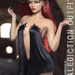 dForce Malediction Outfit for Genesis 9 dForce Malediction Outfit for Genesis 9
