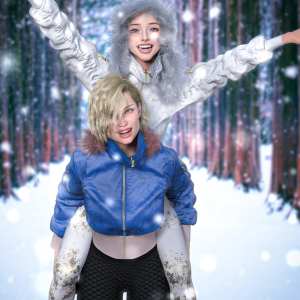 dForce Puffer Coat Outfit for Genesis 8 and 8.1 Females Bundle dForce Puffer Coat Outfit for Genesis 8 and 8.1 Females Bundle