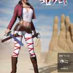 Giant Slayer Outfit Set for Genesis 8 and 8.1 Females Giant Slayer Outfit Set for Genesis 8 and 8.1 Females