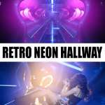 Retro Neon Hallway Retro Neon Hallway