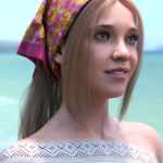 Summer Scarf Hair for Genesis 8 Female Summer Scarf Hair for Genesis 8 Female