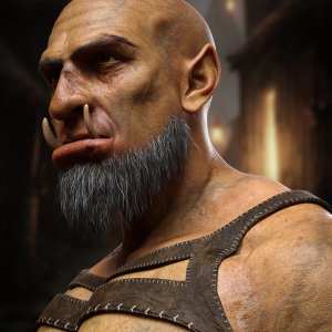 M3D Orc Hair and Beard for Genesis 9 M3D Orc Hair and Beard for Genesis 9